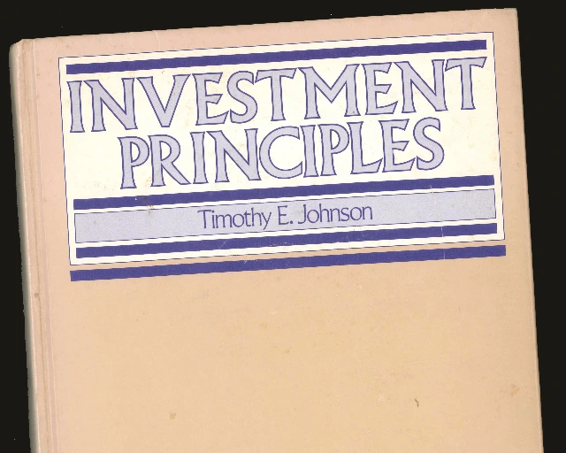 Cover of Tim Johnson's textbook, circa 1978